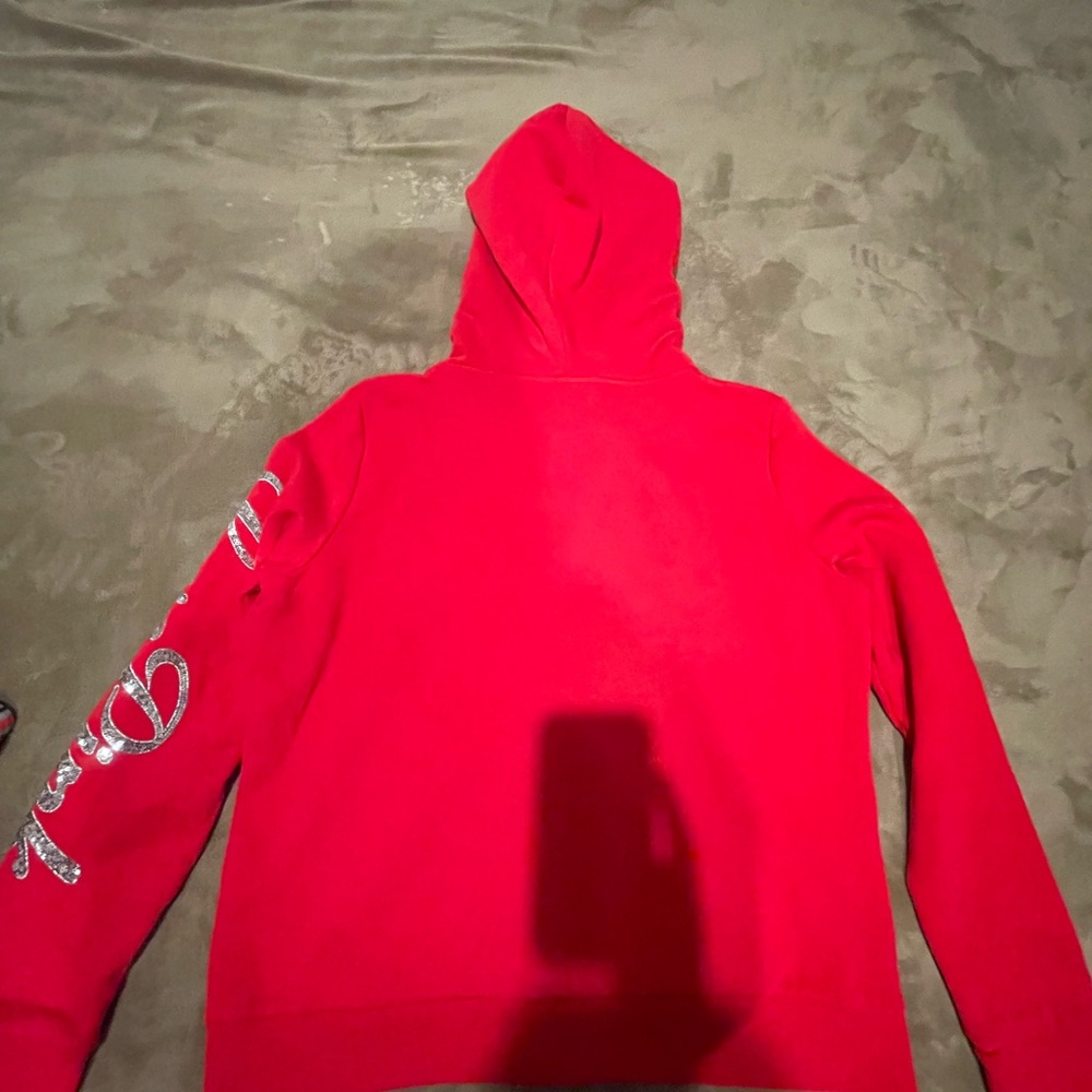 Victoria's Secret Red Hoodie Sweater
